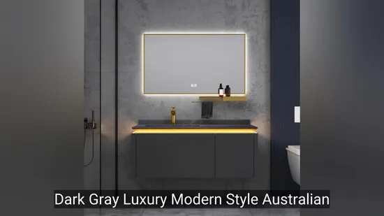 Armário de banheiro de madeira MDF suspenso estilo australiano