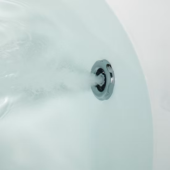 Banheira redonda personalizada de fábrica da China Banheira autônoma de banheiro de acrílico