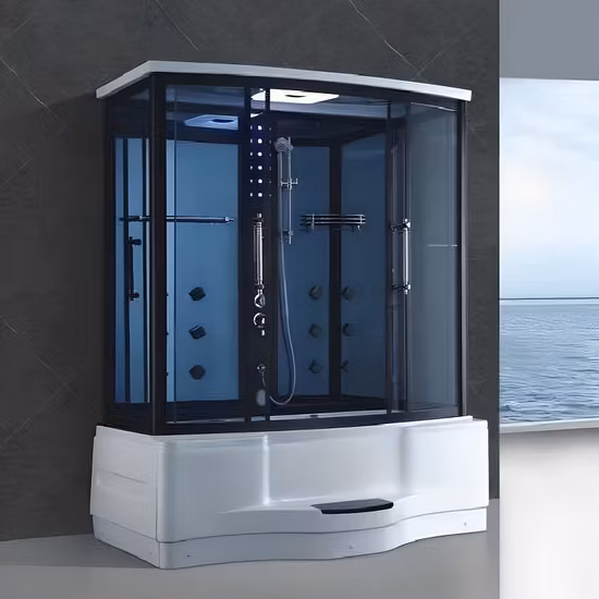 Qian Yan Chuveiro Duplo Luxuoso China Prime Luxury Complete Shower Pods Fabricantes ODM Custom Dividido Luxuoso Chuveiro Independente